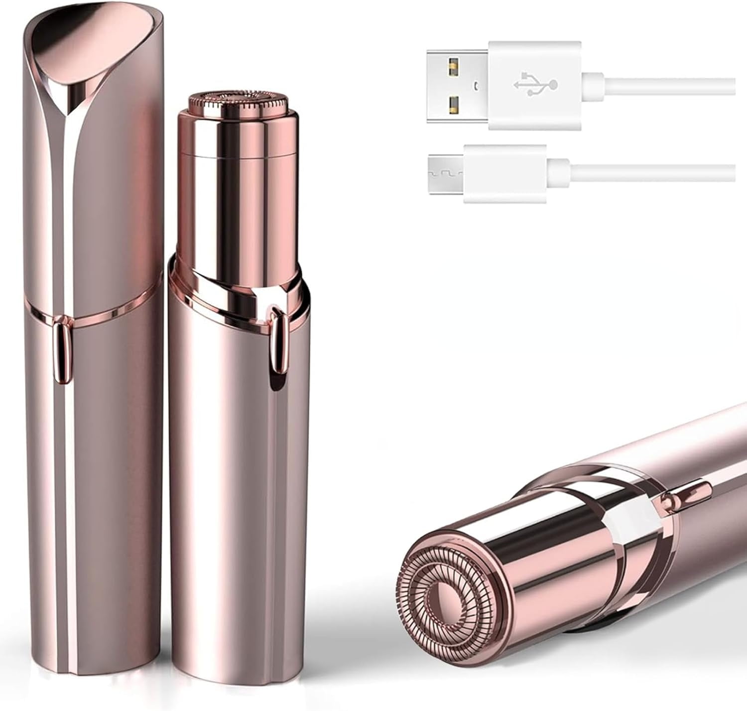 pause 美容器 GZXINGLI Facial Hair Remover, Painless Device for Lip, Chin, Rose