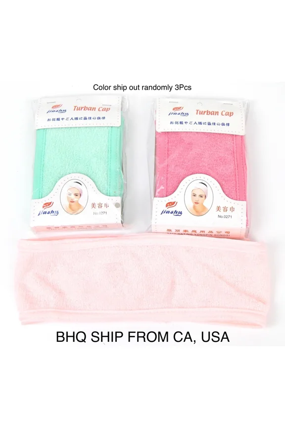 Facial Headband Make Up Wrap Head Terry Cloth Headband Stretch Towel