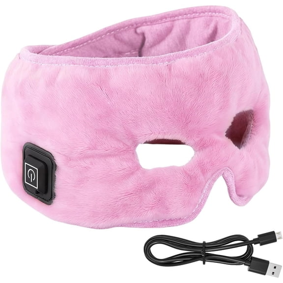 Facial Heating Pad for Sinus Relief, Warming Eye Mask for Forehead Eyes Sinuses, Heated Face Mask with Intelligent Temperature Control