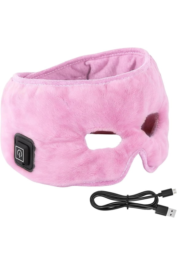 Facial Heating Pad for Sinus Relief, Warming Eye Mask for Forehead Eyes Sinuses, Heated Face Mask with Intelligent Temperature Control