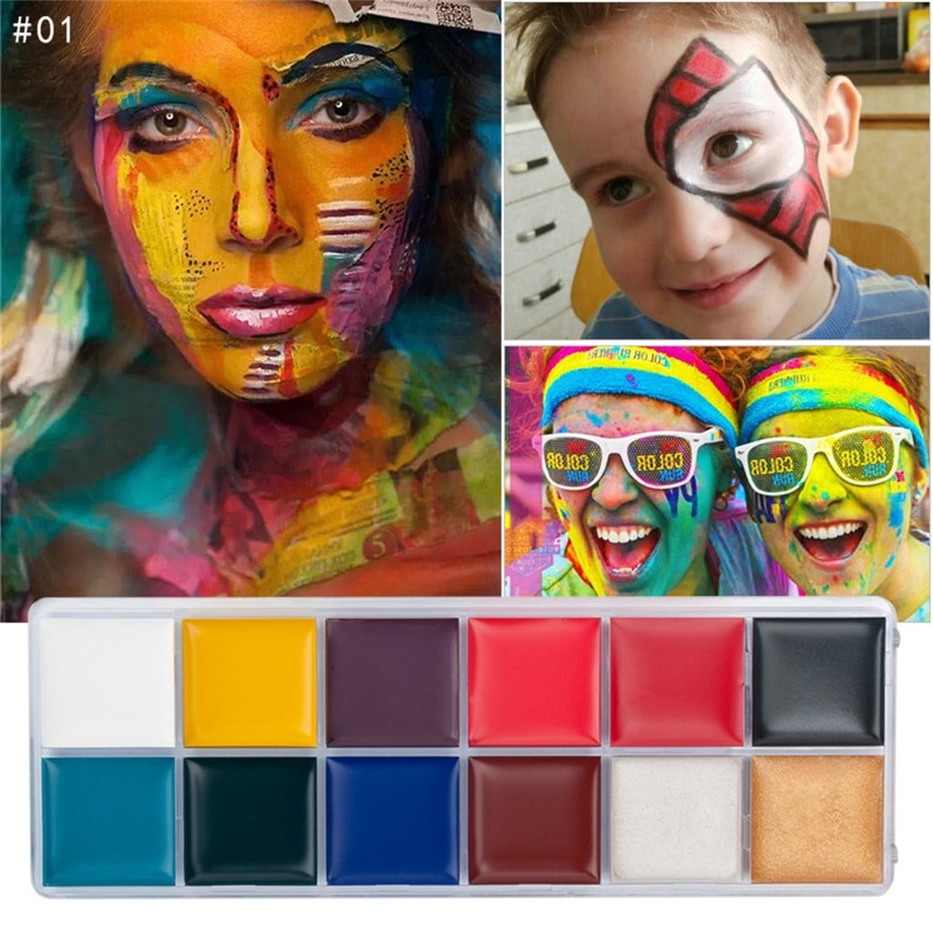 Facial Ice Globes 12 Colors Face Body Paint Oil Painting Art Make Up ...