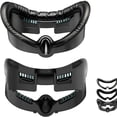 thumbnail image 1 of Facial Interface and Face Cover Pad Accessories for Meta Quest 3 - Replaceable Sweat-Proof PU Leather, Air-Circulation Design-Black, 1 of 7