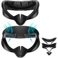 thumbnail image 1 of Facial Interface for Meta Quest 3S - Upgraded Wider PU & Ice Silk Face Cover Pads, Anti-Fog, Anti-Light Leakage VR Headset Accessories for Oculus with Lens Protector Cushion, 1 of 7