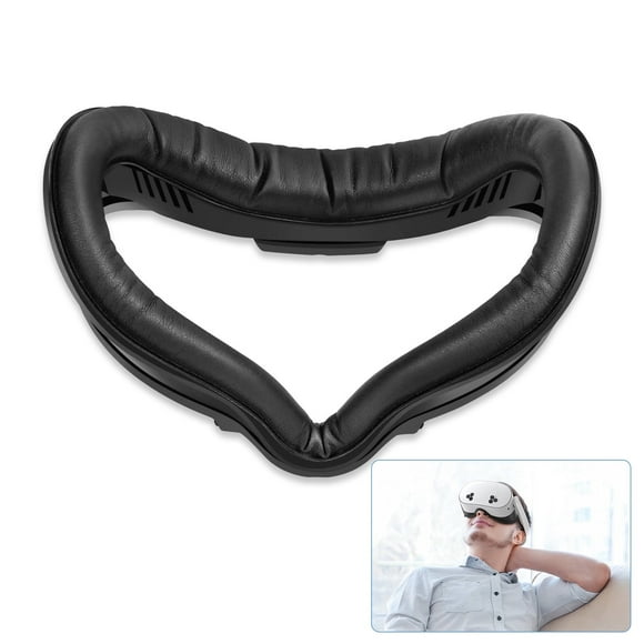 Facial Interface & Sweat-Proof Face Cover Pad for Oculus Quest 2, PU Foam Cushion, Compatible with Meta Quest 2, Replacement for Oculus Quest 2 Original Spacer, Washable VR Accessory