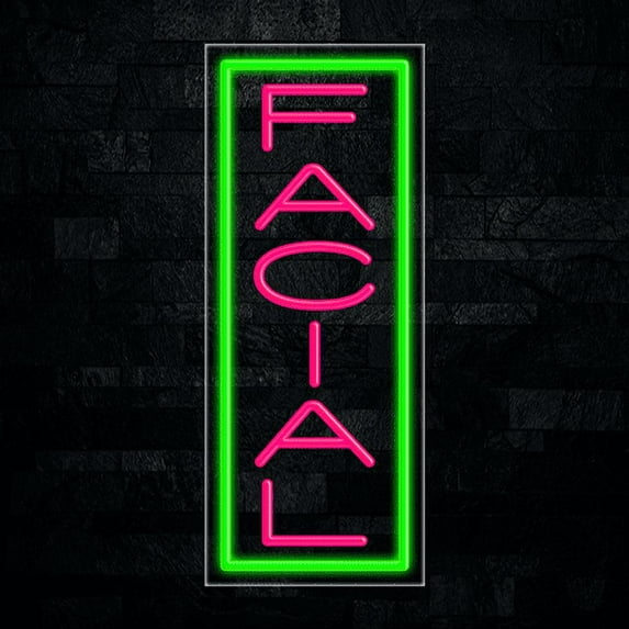 Facial-LED Neon Sign 12"L x 30"H #30332