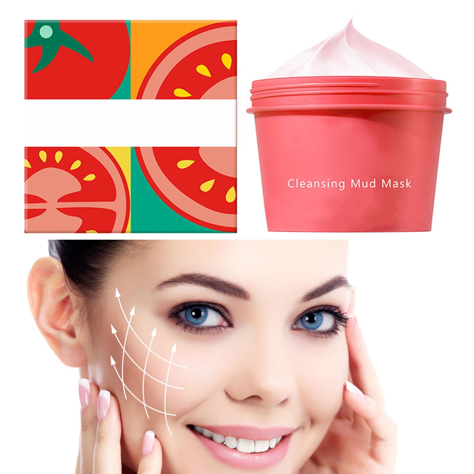 Facial Mask Fruit Mud Film Cleaning Oil Control Moisturizing Smear Type