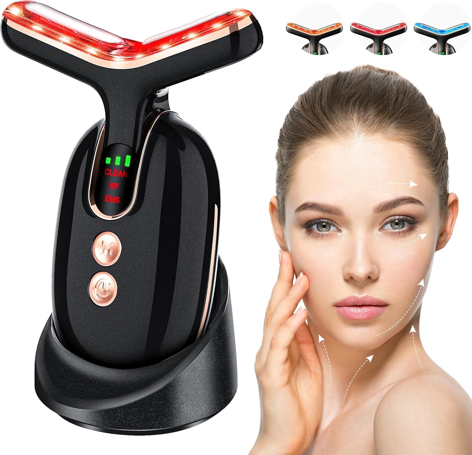 Facial Massager Red-Light-Therapy-for-Face, Neck Skin- Face WanFacial Massager Red-Light-Therapy-for-Face
