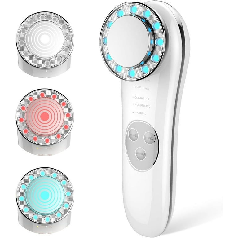 7 in 1 Skin Care Tools 美顔器 ホワイト Amazon.com: 7 in 1 Multifunctional Facial Massager, Red