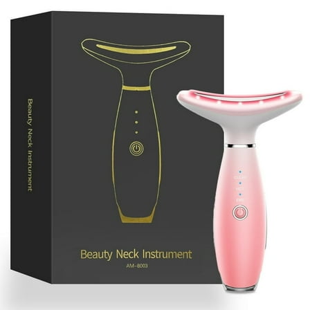 Facial Massager for Face and Neck, Red-Light-Therapy-for-Face and Neck, Face culpting Wand with 3 Color, at-Home Face Tool for Skin Care