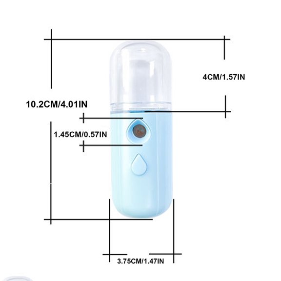 Facial Mist Spray Hydration Handheld Portable Rechargeable Beauty Spray Hydrator, 30Ml Cold Mist Facial Humidifier, Cool Mist Humidifier