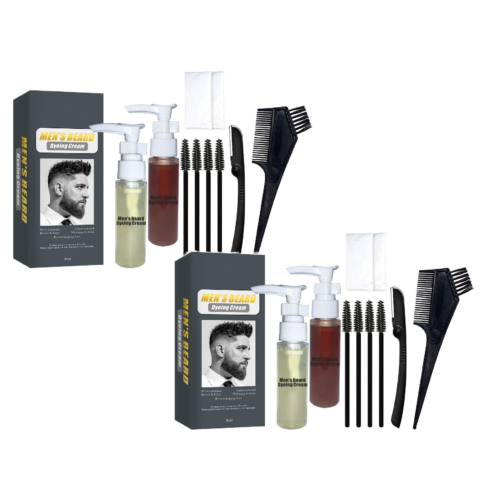 Facial Moisturizer, Facial Hair Dyeing Mild Formula Not Easy to Fade