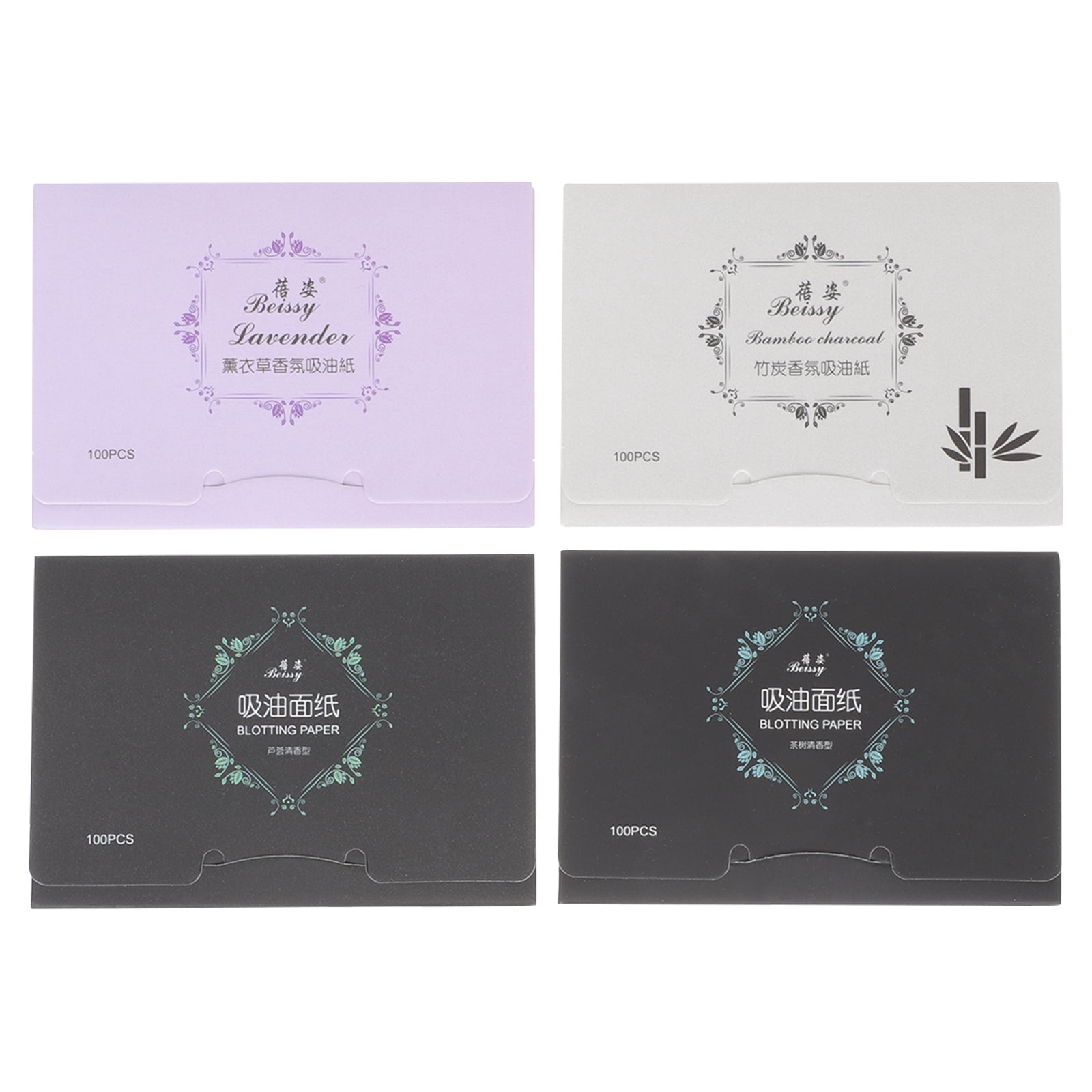 Facial Oil Blotting Paper 4 Packs Control Films Face Absorbing Blotter