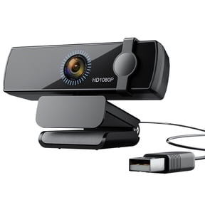 Facial Recognition Webcam for Windows 11/10, 1080P USB Computer Web Camera with Microphone, 120 Wide Angle View Webcam with Privacy Cover for PC/Laptop/Desktop Computer/Streaming