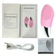 Facial Scrub Brush, Face Wash Brush Rechargeable Silicone Cleanser