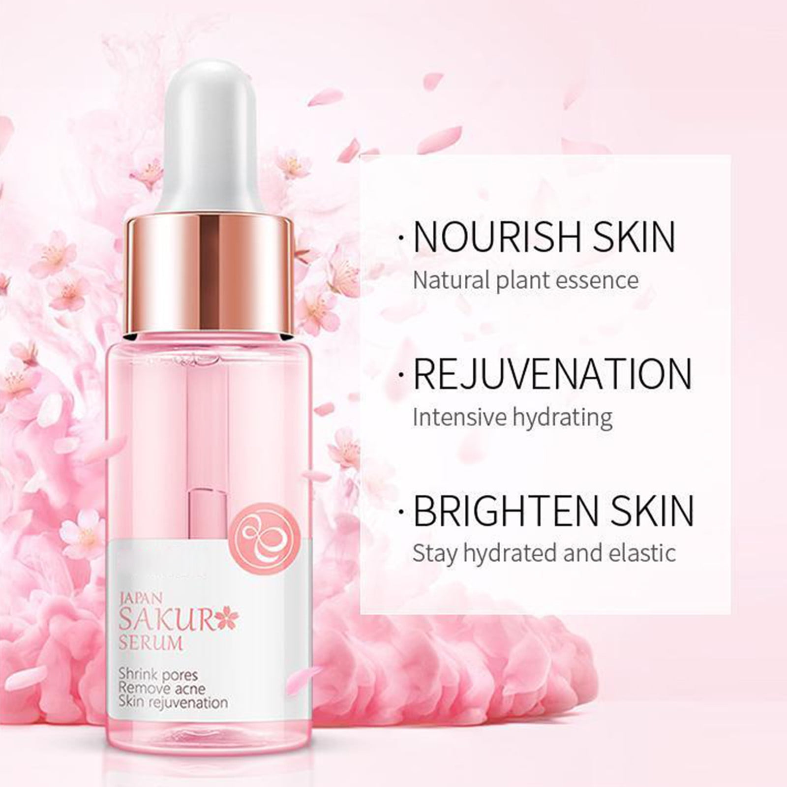 Facial Serum, 6 Colors Essences Hyaluronate Essences Bulgarian Rose