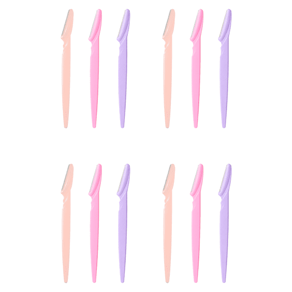 Facial Shaping Razor, Dermaplaning Tool for Hair Removal, Skin Safe, 12 Pcs