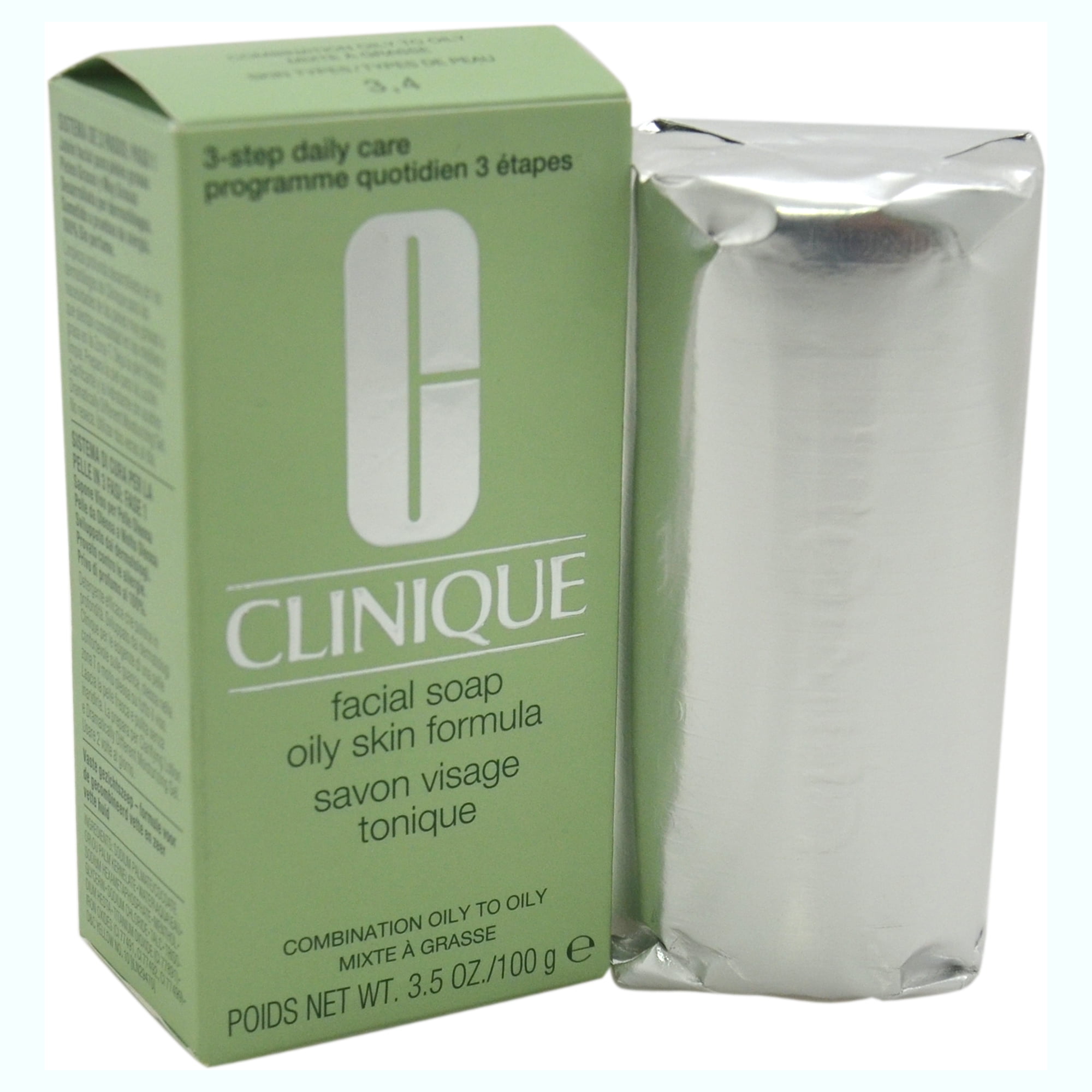 Facial Soap Oily Skin Formula Combination Oily To Oily by Clinique for Unisex 3.5 oz