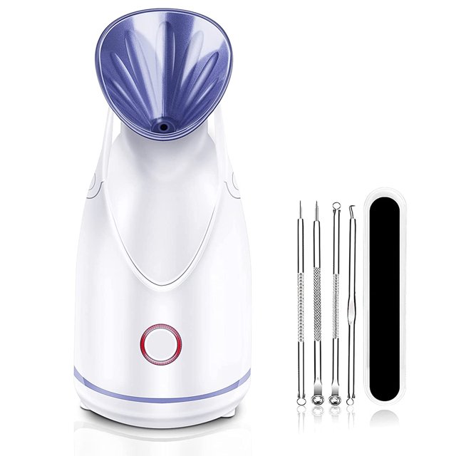Facial Steamer Nano Ionic Face Steamer with Blackhead Removal Tools