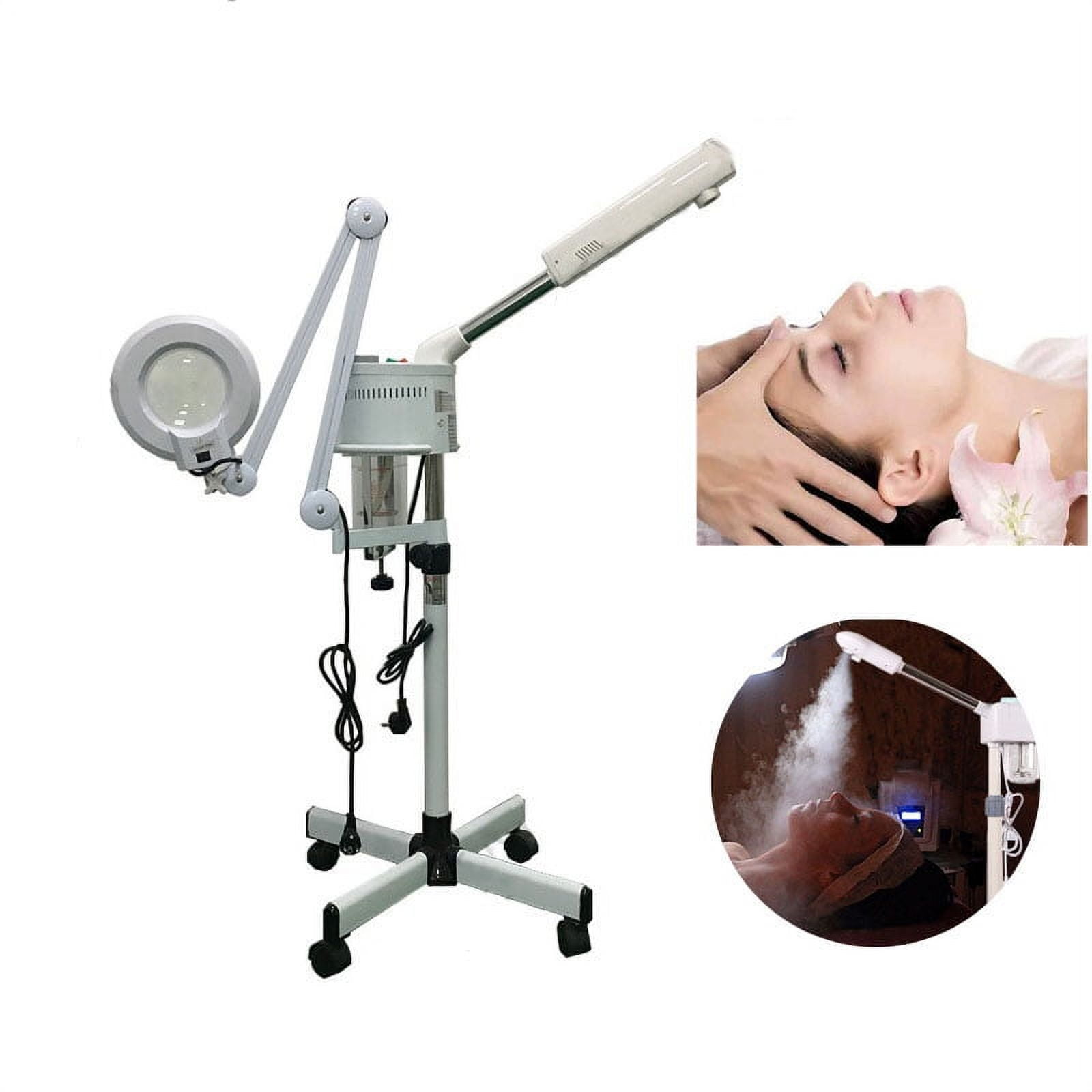 Facial Steamer With Hot Ozone 5X Magnifying Lamp 2 in 1 Professional