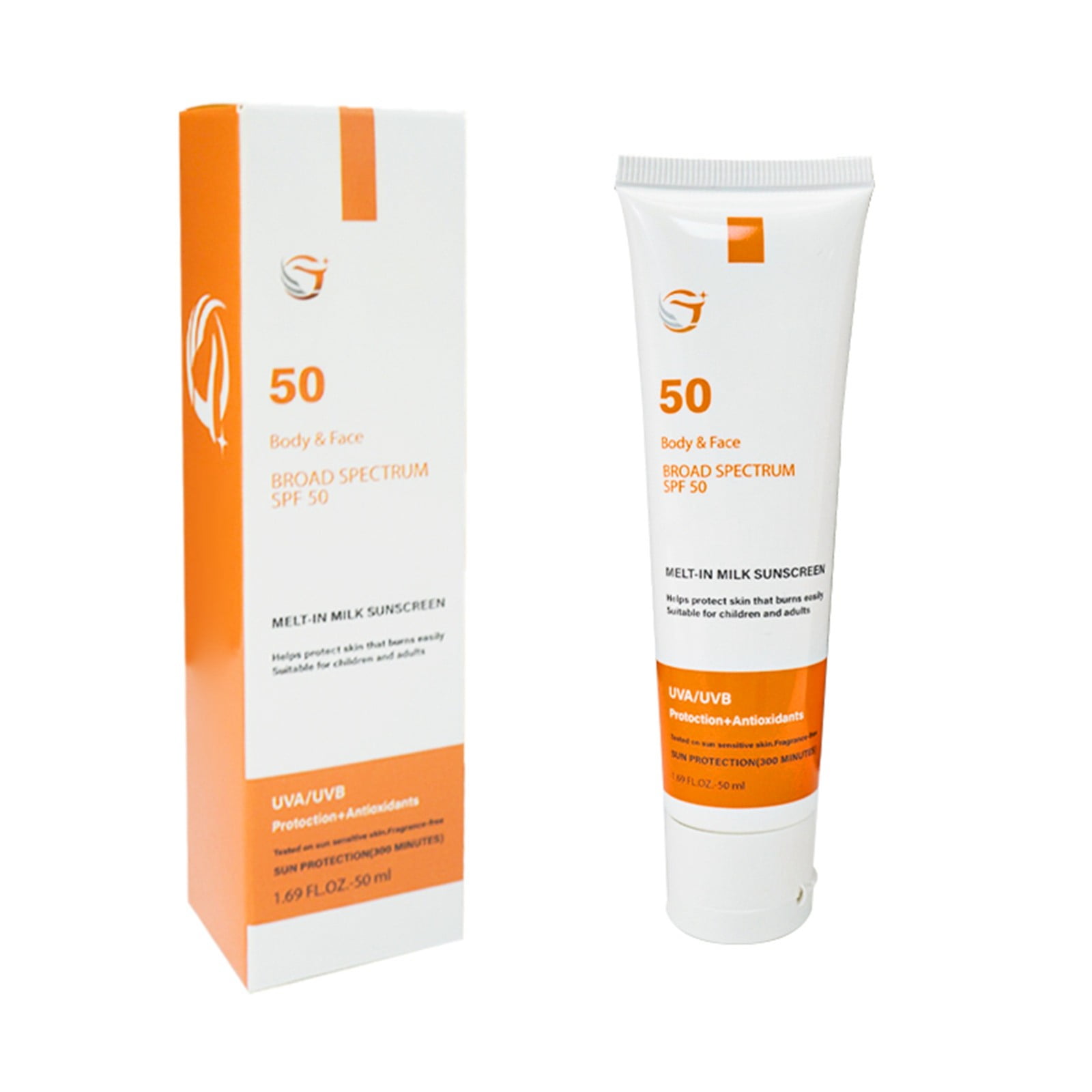 Facial Sunscreen Cream SPF 50 Refreshing Suncream Lotion Refreshing Water Resistant Sun Cream