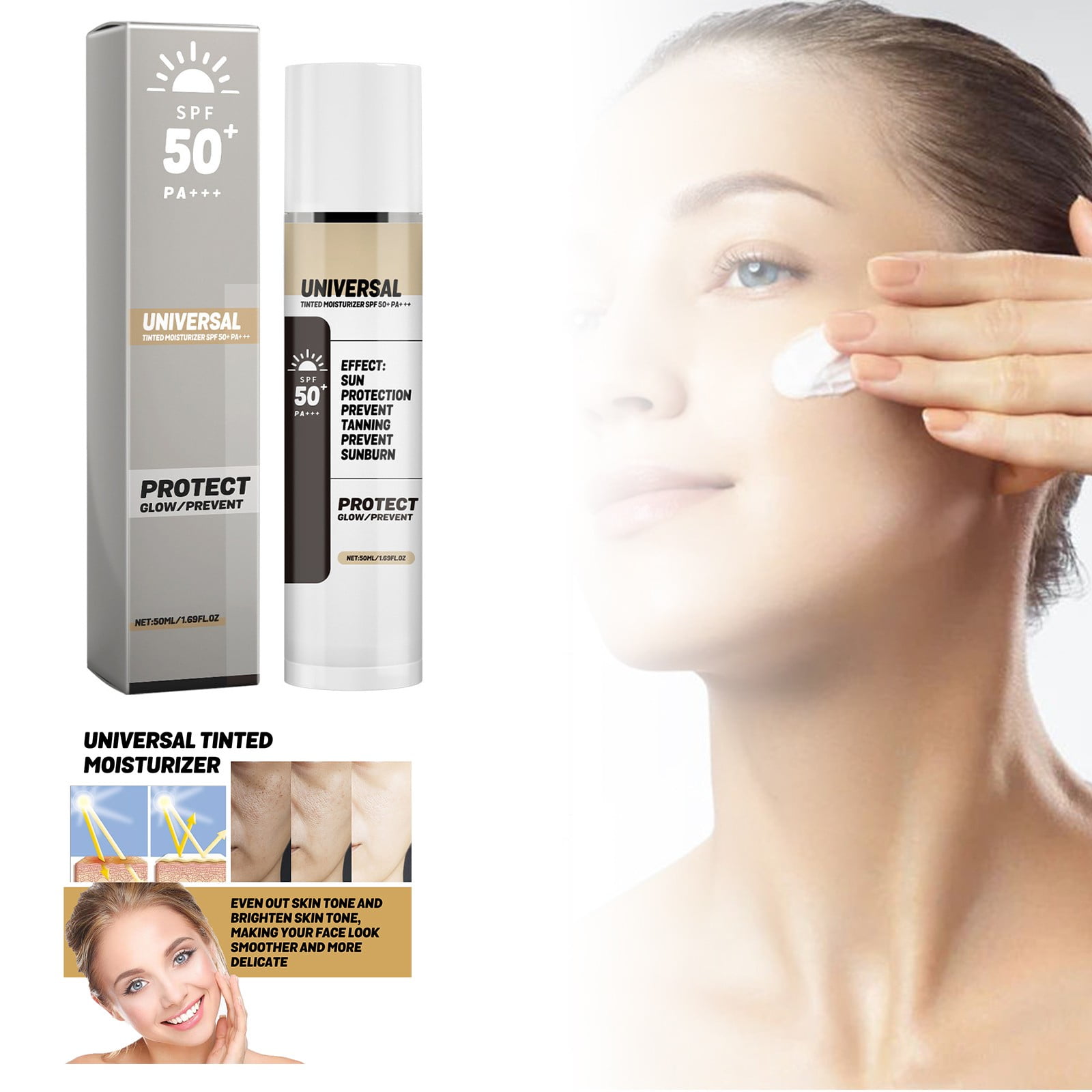 Facial Sunscreen SPF 50 Refreshing Everyday Lotion Refreshing Water