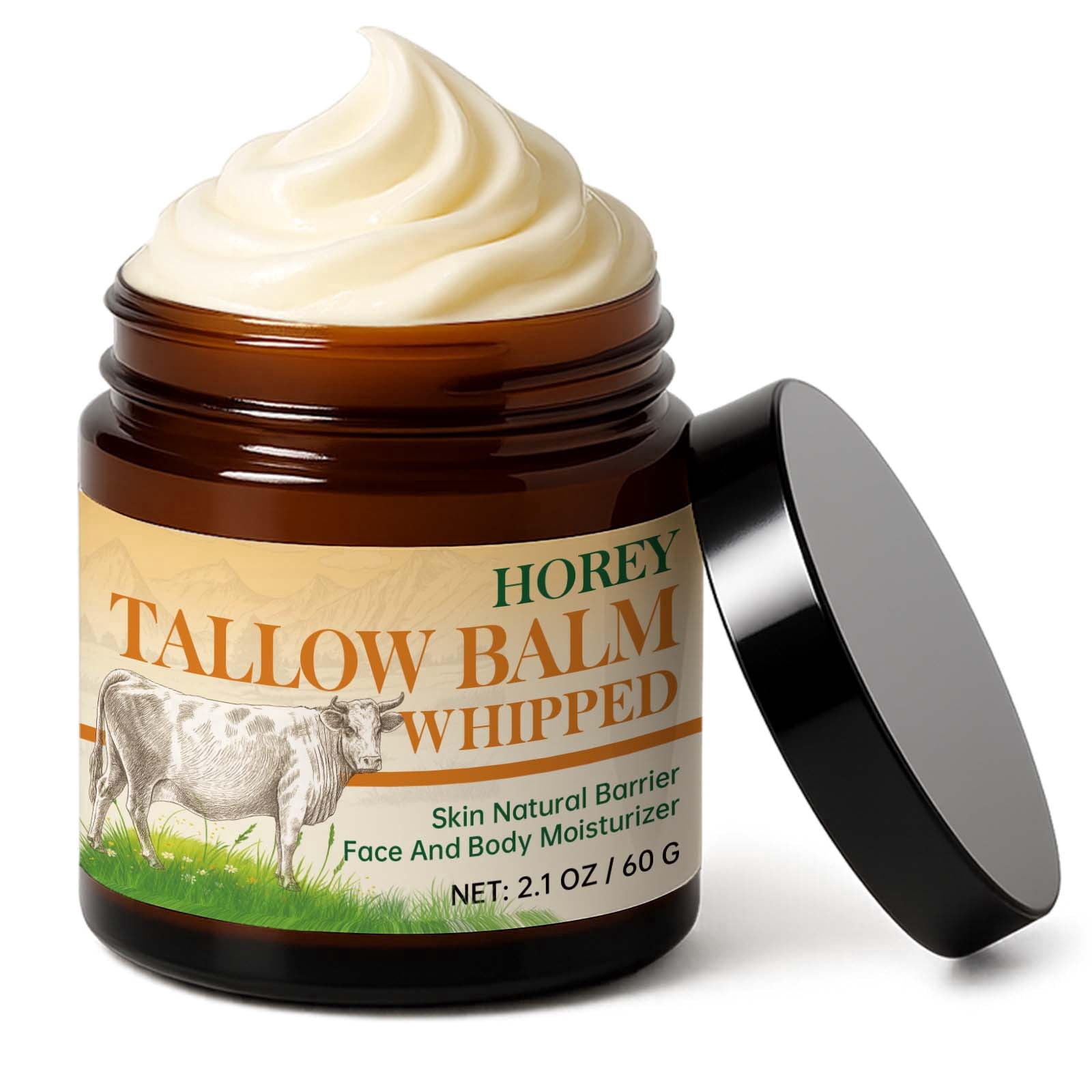 3pcs Facial Tallow Balm Moisturizing Cream: Long-Lasting Deep Moisturizing Cream
