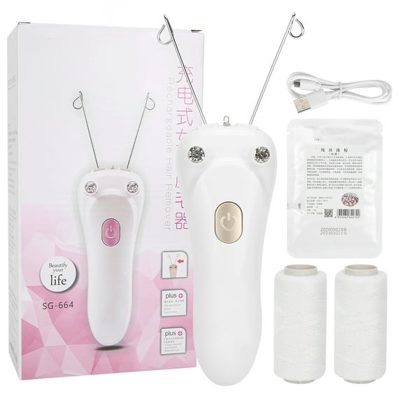 Facial Threading Hair Removal, Small Size Cotton Thread Epilator, Chin For Face Women Lip Cheeks Gold