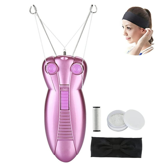 Facial Threading Hair Removal for Women - Electric Ladies Thread Hair Remover, Automatic Threader Machine Epilator for Fine Hairs on Face, Chin, Upper Lip, Arms