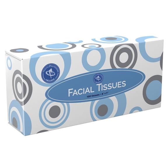 Facial Tissues [Home and Business] 100 Count Box Standard 2-ply Tissue Paper