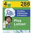 thumbnail image 1 of Facial Tissues Plus Lotion, 4 Mega Cube Boxes, 72 Facial Tissues per Box, Allergies and Colds (Packaging May Vary), 1 of 4
