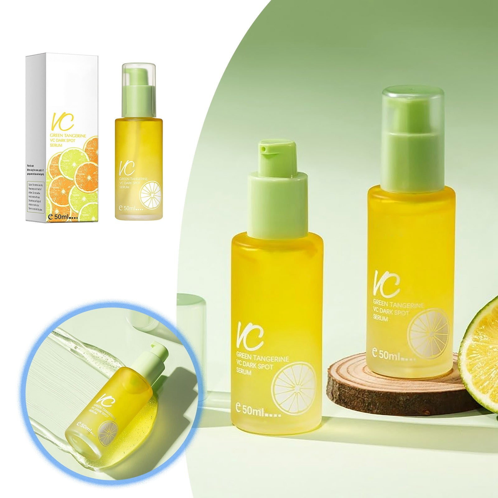 Facial Vitamin C Green Vitamin C Facial Aging Moisturizing Double Chin