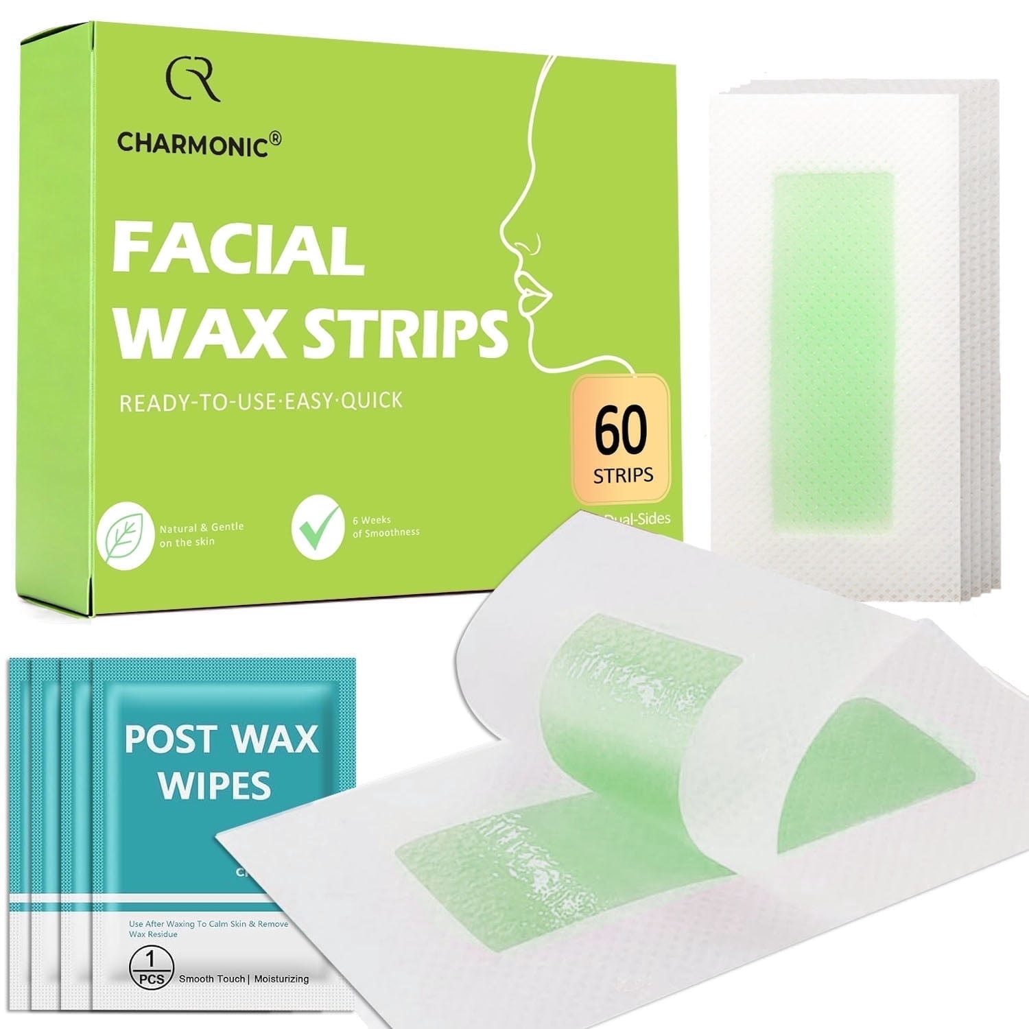 Sally Hansen Facial Hair Removal Wax Strips for Face, Body, and