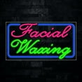 thumbnail image 1 of Facial Waxing-LED Neon Sign 33"L x 18"H #30331, 1 of 3