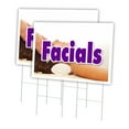 thumbnail image 1 of Facials 2 Pack Of 24" x 36" Yard Sign & Stake | Advertise Your Business | Stake Included Image On Both Sides | Made in The USA, 1 of 3