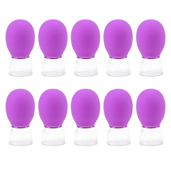 Facials Cupping Cups Plastic Silicone Cups Vacuum Suction Cups Plastic Cupping Set for Face Skin Back Shoulder Muscle
