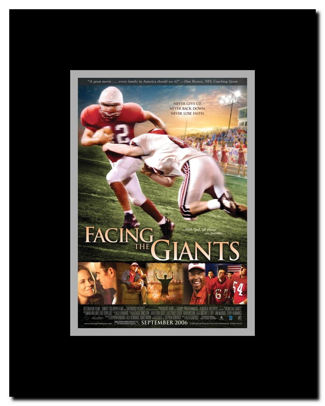 Facing the Giants Framed Movie Poster
