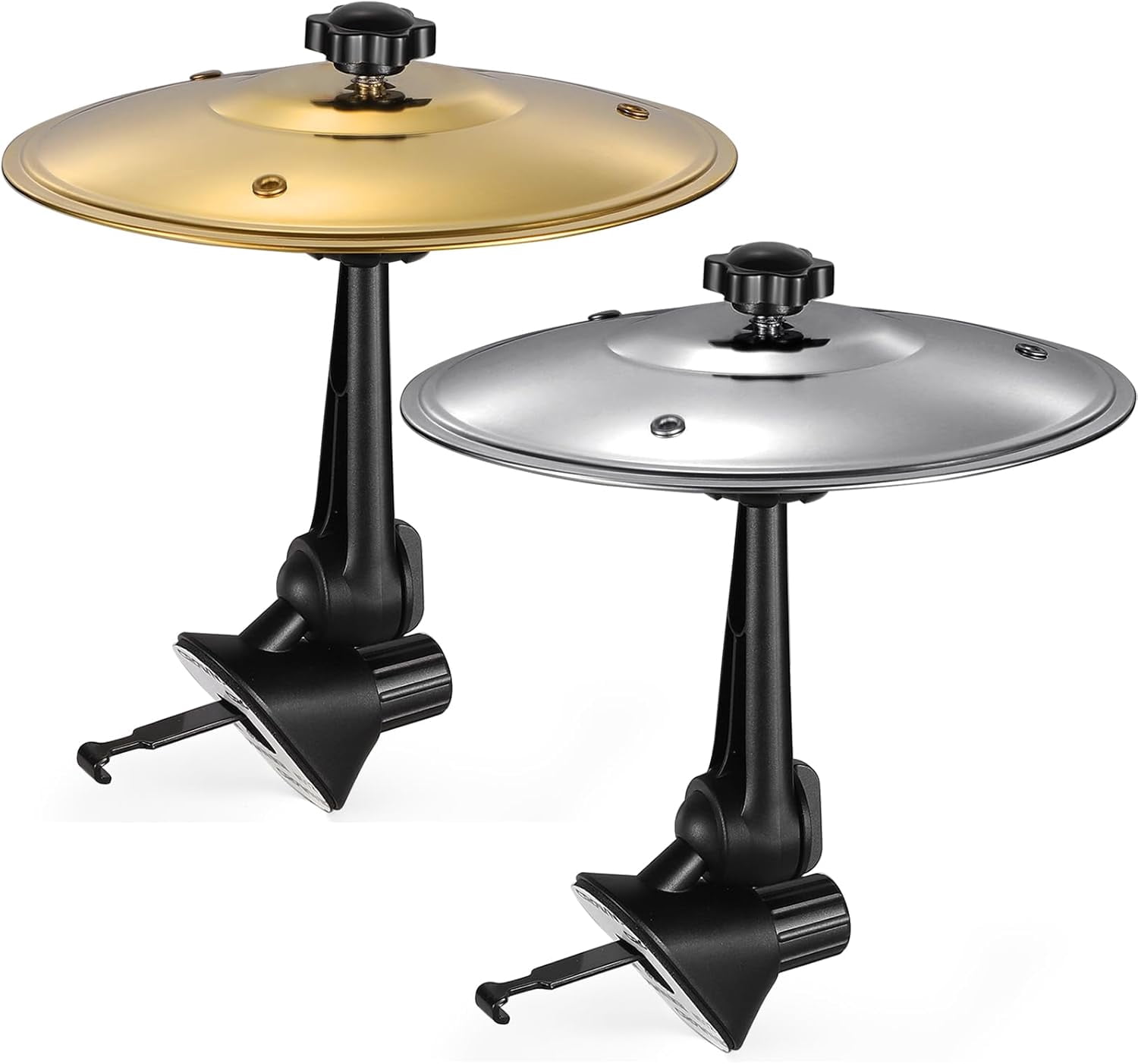 Piatto Per Batteria Auto Mini - Cymbal Drum Per Presa D'aria, Argento, Divertente Accessorio Musicale