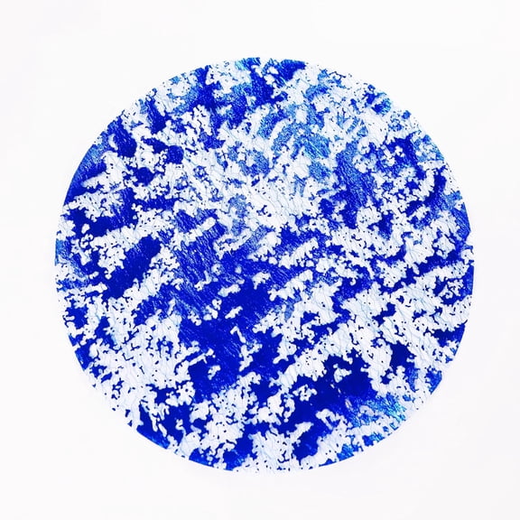 FacoFaco Disposable Royal Blue Round Placemats Set of 12 Metallic Glitter Foil Mesh Dinning Table Place Mates 13 Inch for Wedding Birthday Party Holiday Decoration