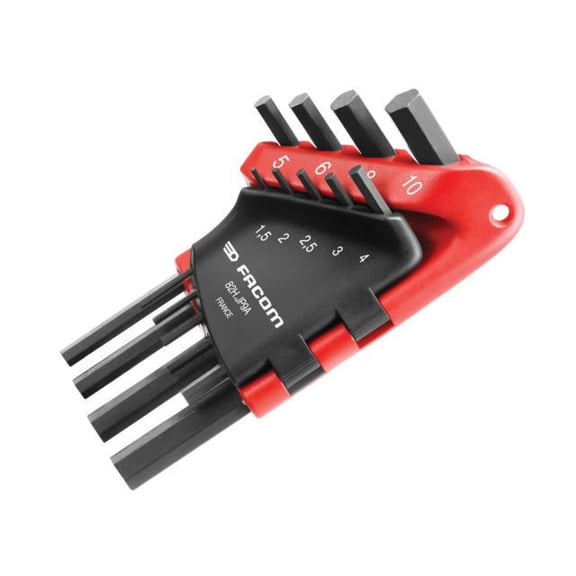 Facom - 82H.JP9A Hexagon Key Set, 9 Piece (1.5-10mm)