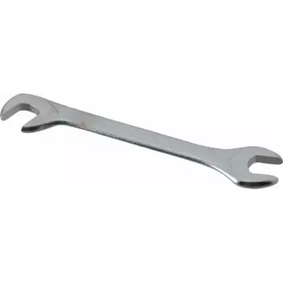 Facom 8Mm Stubby Extra Thin Open End Wrench 3-35/64" Oal, Double End, Satin F...