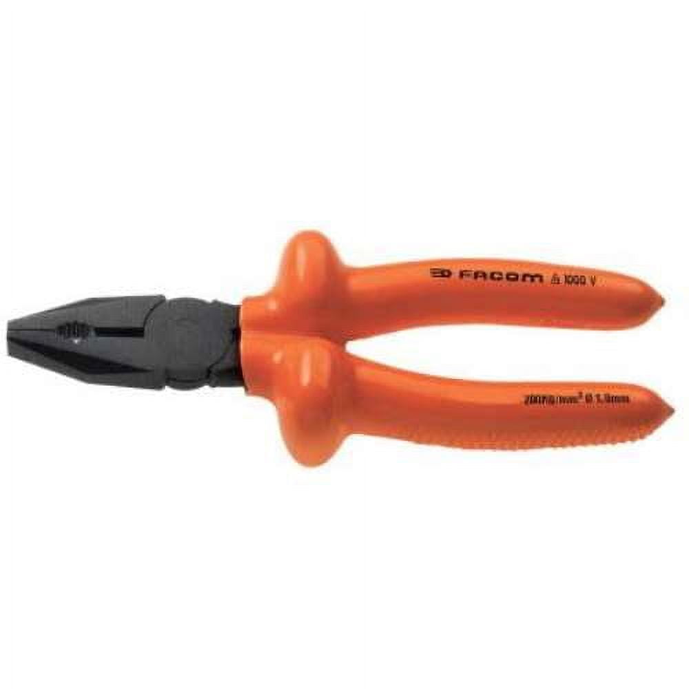 Facom Insulated Linemans Pliers, 6 1/2 in Length, 1 EA (575-FA-187.16AVSE)
