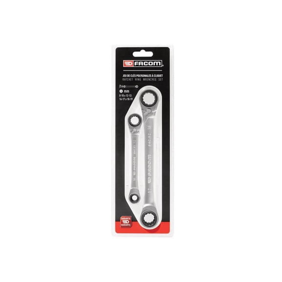 Facom - Quatro Ratcheting Spanner Set, 2 Piece