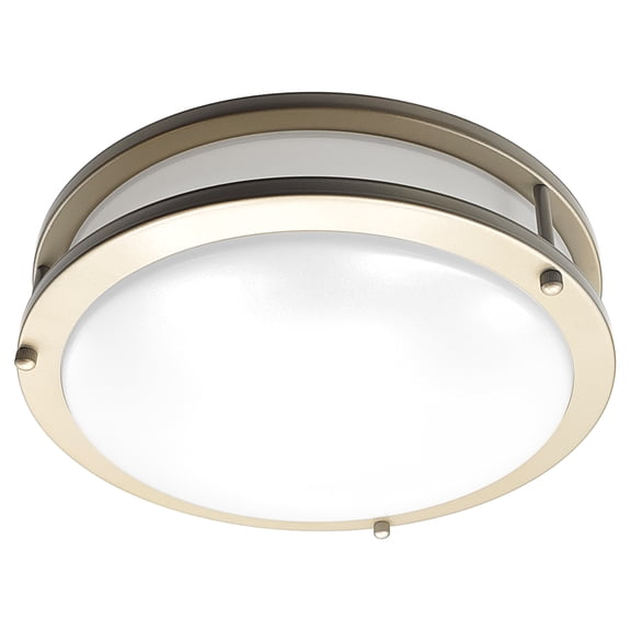 Facon 10-Inch LED Flush Mount Ceiling Light Fixture, Dimmable Ceiling Lamps for Hallway, Bathroom or Kitchen, Damp Location Ceiling Lamp, 4000K Cool White Light, cETL Listed