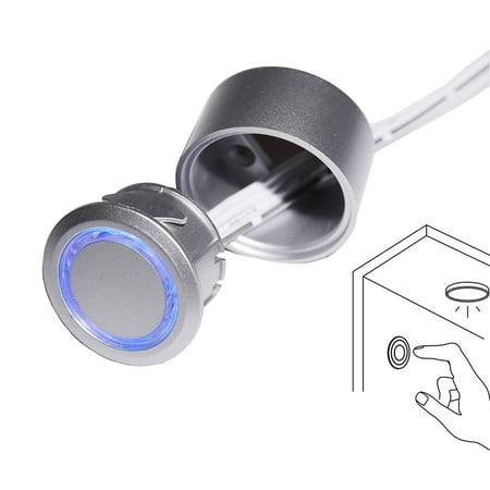 Facon 12Volt / 24Volt RV Touch Dimmer Switch, Wall Mount Dimmer Switch with Indicator Light, Use with LED Lights, Incandescent and Halogen Bulbs for RV, Camper, Marine, and Strip Lights