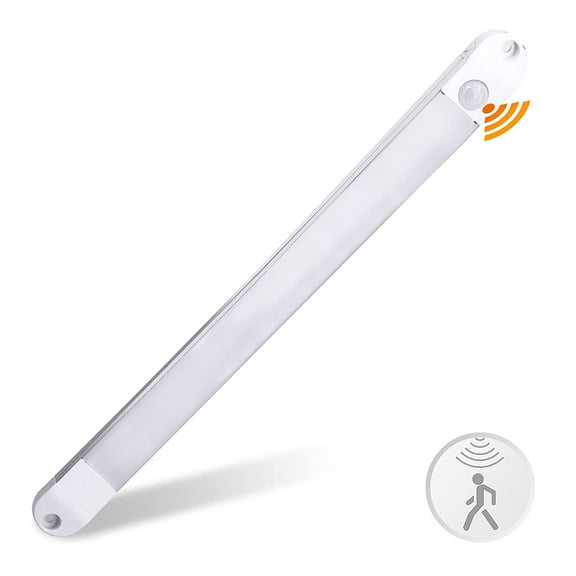 Facon 13Inch LED Under Cabinet Light with PIR Motion Sensor Function, 12Volts Rigid Strip Light, LED Light Bar Tube for RV Van Truck Lorry Camper Boat Caravan Motorhome