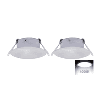 Facon 3 Inch LED RV Puck Light Full Aluminum Recessed Mount Down Light 12V Interior Light for RV Motor-Homes Camper Caravan Trailer Boat, 4000K Cool White (2 Packs)
