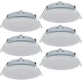 thumbnail image 1 of Facon 4.5Inch LED RV Puck Light, DLFST4-008, Full Aluminum Recessed LED Ceiling Lights, 12V Interior Light for RV Motor-Homes Camper Caravan Trailer Boat (Pack of 6), 1 of 9