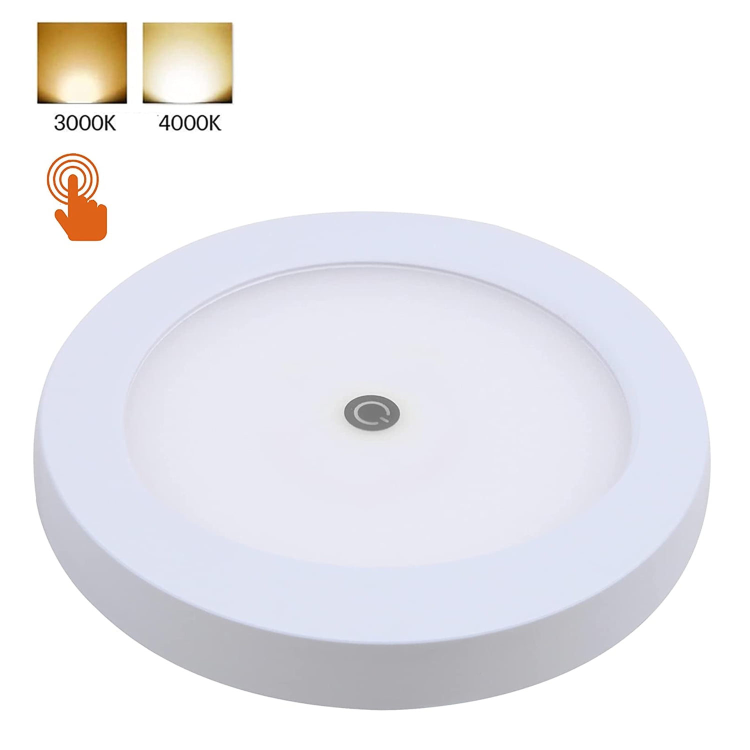 Facon 5-Inch LED RV Panel Light with Touch On/Off Switch, 2 Color Temp ...
