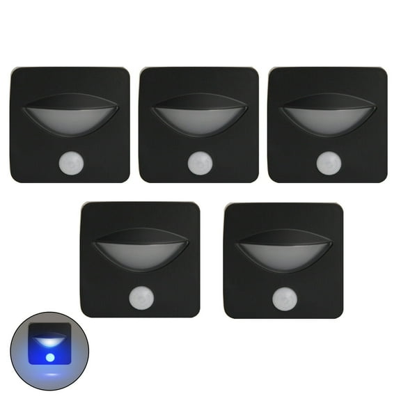 Facon 5Packs LED Aisle Light w/Motion Sensor LED Sensor Step Lamp, 3400K Warm White Deck Lighting for RV, Boat, Marine, Camper, Trailer, Motor Home