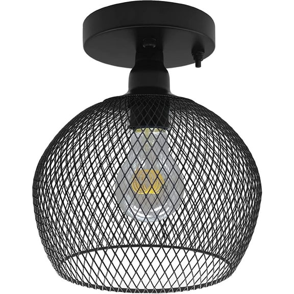 Facon 7Inch 12V RV Pendant Dining Table Light with Replaceable Bulb (1 X E26 Bulb Included), RV Camper Dinette Light with On&Off Switch, 12Volts Pendant Lamp for Automotive Kitchen Island